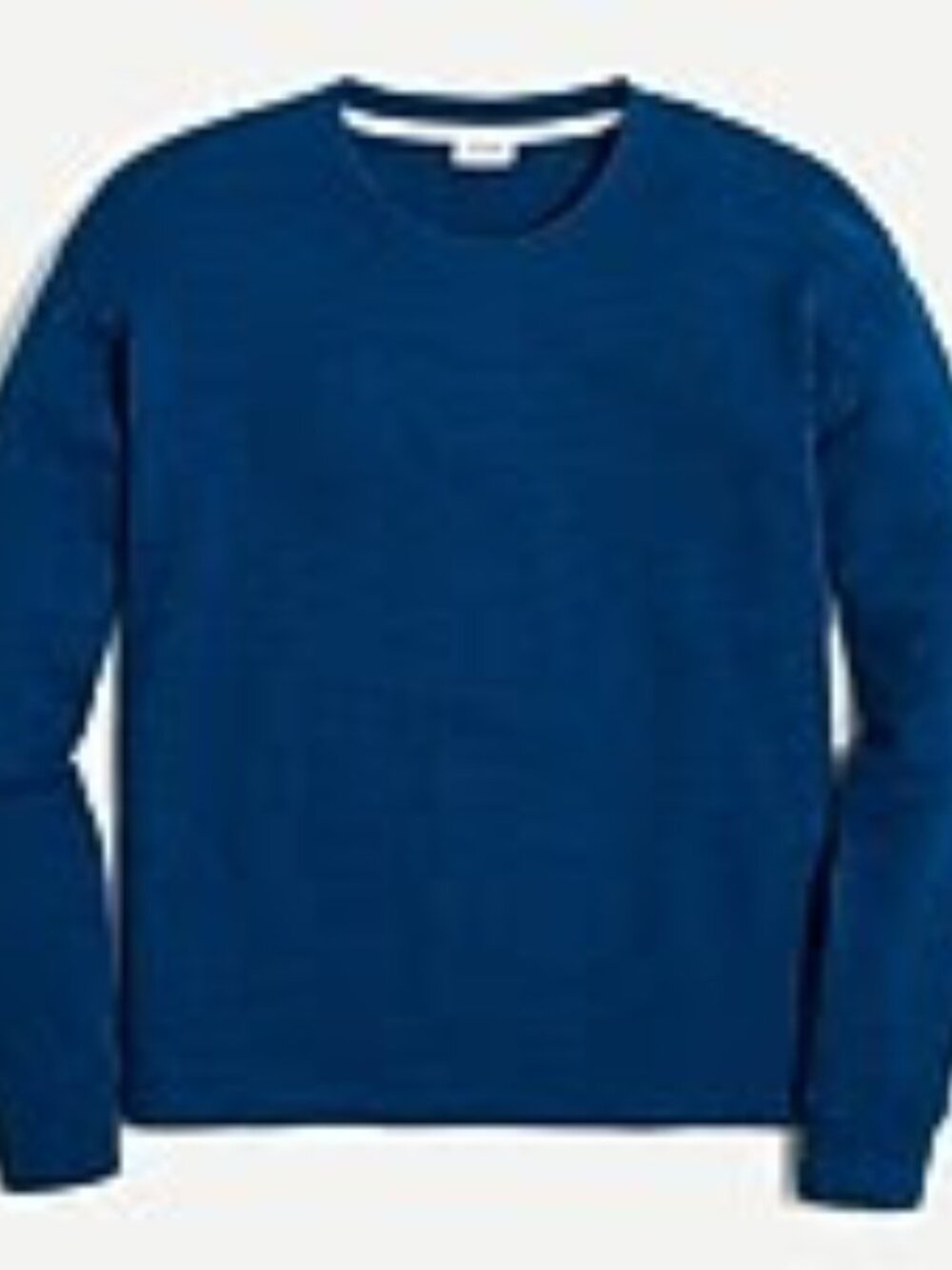 J. Crew Garment Dyed Royal Blue Crewneck Terry Cloth Sweatshirt